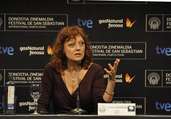 Susan Sarandon en la rueda de prensa de Arbitrage