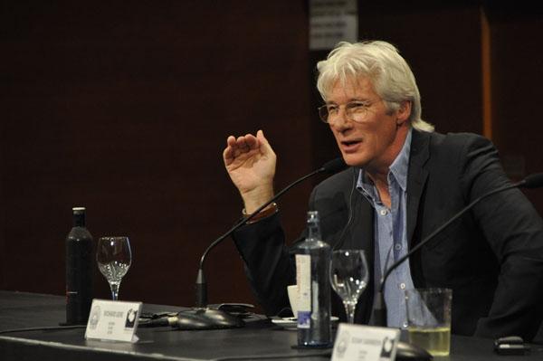 Richard Gere en la rueda de prensa de Arbitrage