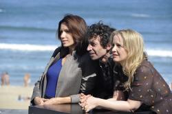 Aure Atika, Julie Delpy y Eric Elmosnino