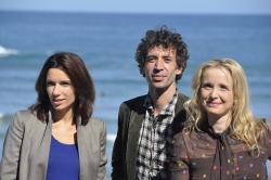 Aure Atika, Julie Delpy y Eric Elmosnino